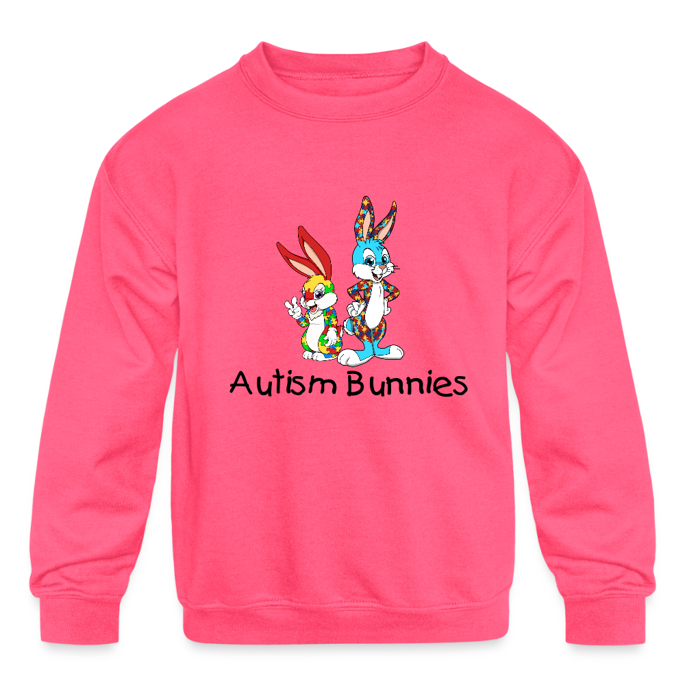 Autism Awareness Crew - neon pink