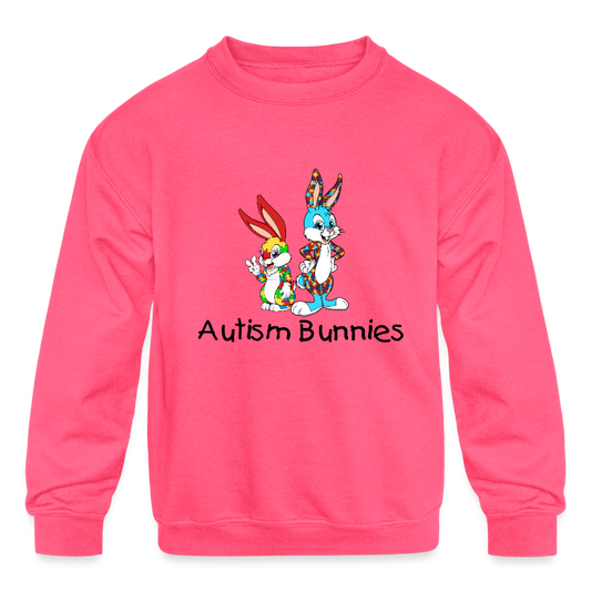 Autism Awareness Crew - neon pink
